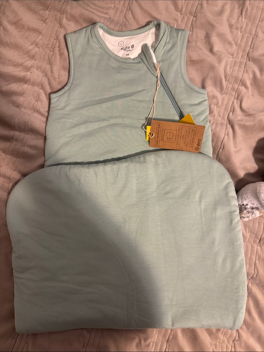 Kyte BABY Mint Green Sleeveless Sleep Sack Dress